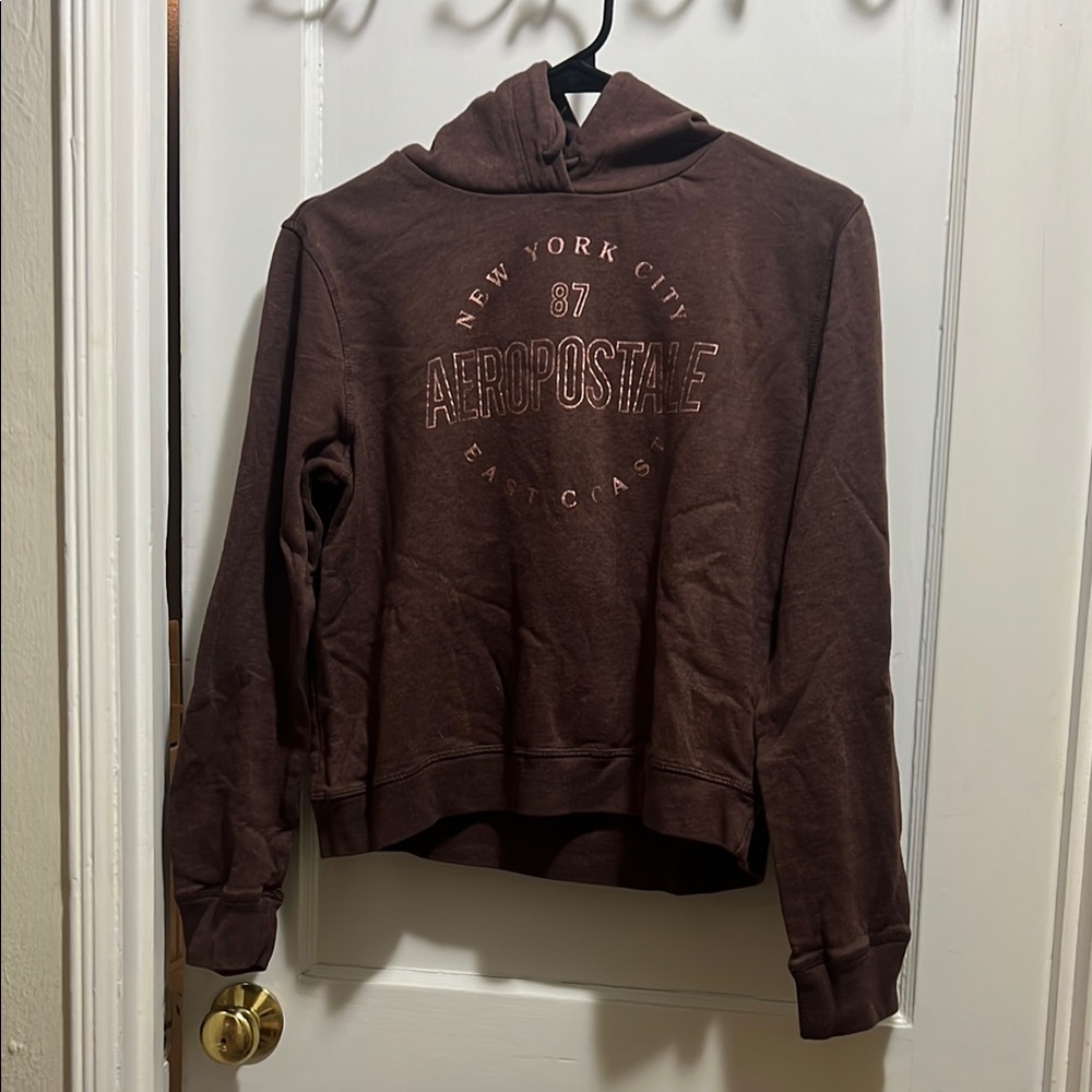 Aeropostale Women's Brown Hoodie